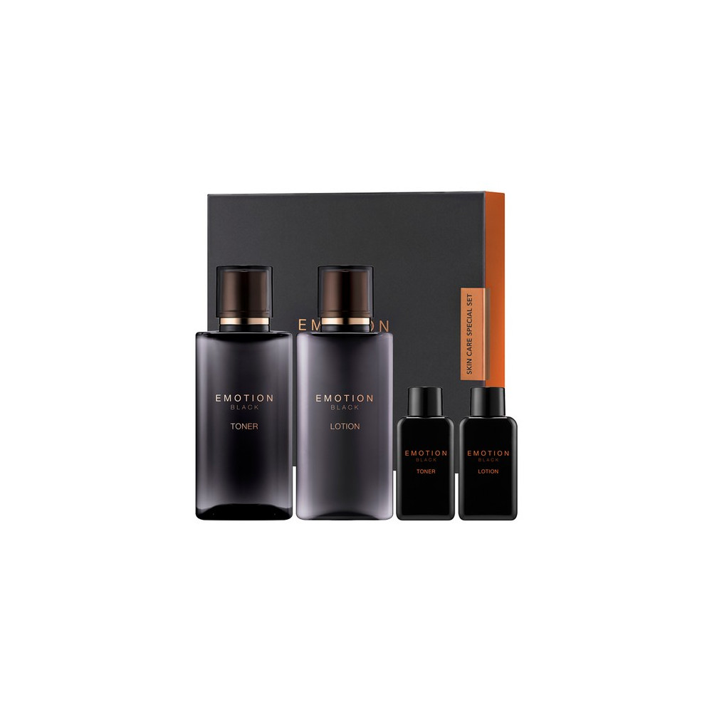 꽃을든남자 이모션 블랙 스킨케어 스페셜 토너 160ml + 35ml + 로션 160ml + 35ml 세트, 1세트